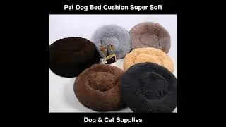 Pet Dog Bed Cushion Super Soft Kennel Round Fluffy House Sleeping Cushion Mat | Dog & Cat Supplies
