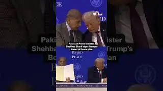 Pakistan PM Shehbaz Sharif Signs Trump&rsquo;s Gaza Peace Plan at Davos