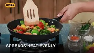 Hawkins Futura 26 cm Frying Pan, Nonstick Induction Fry Pan with Glass Lid
