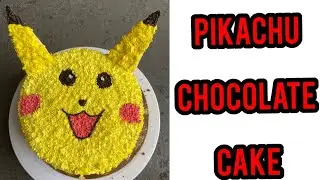 Pikachu cake || Chocolate flavor || cartoon theme cake || kids favorite @pushpaskitchen88