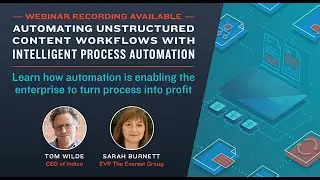 Automating Unstructured Content Workflows with Intelligent Process Automation