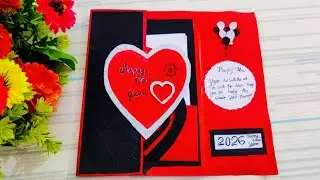 DIY Happy New Year 2026  Greeting Card Making / Handmade Greeting Card / New Year Special Tutorial 