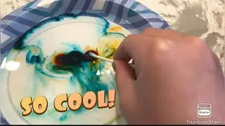 Lets make a colorful Explosion  with milk and food coloring!