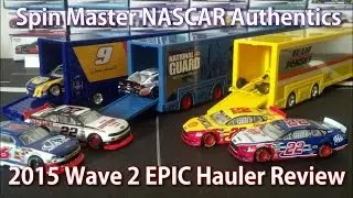 2015 Spin Master NASCAR Authentics Wave 2 Haulers HD Unboxing and Review