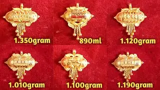 750(18k)  Light weight Gold Dholna latest collection || gold Dholna pendant locket design