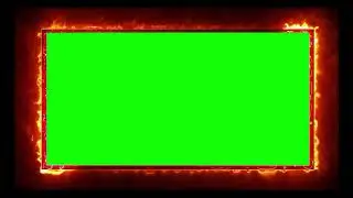 Red fire Frames Template Video | Glowing Green  Screen | Neon Light Border #2February 15, 2024