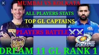 MI VS KKR PREDICTION | MI VS KOL | ALL PLAYERS STATS | PLAYERS BATTLE | MI VS KKR DREAM 11