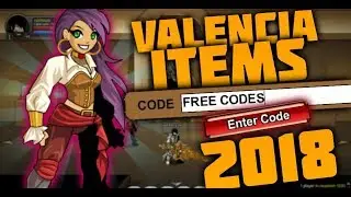 =AQW= All Valencia Codes 2018 (Free Items)