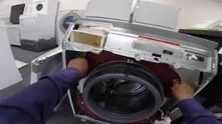 Cómo cambiar el empaque de la puerta en una lavadora Samsung