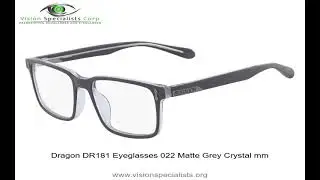 Dragon DR181 Eyeglasses 022 Matte Grey Crystal mm