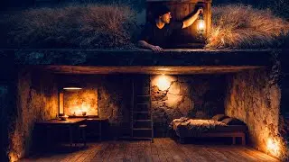 The man built a shelter to avoid wild animals for 2 days and a night #survival #outdoors #bushcraft