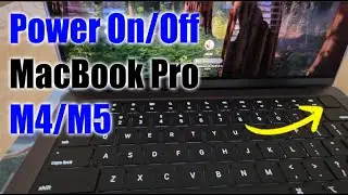 Как включить/выключить MacBook Pro M4/M5 (2024/2025)