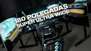 O maior monitor de SIMRACING do mundo?! | 180 Polegadas 