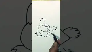 How To Make A Hen...🐓 #shorts #shortsfeed  #trending #viralshorts #drawing