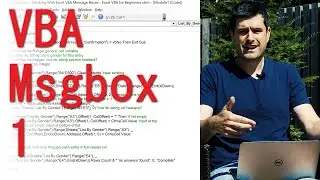 Excel VBA Message Boxes 1 - Simple Msgbox
