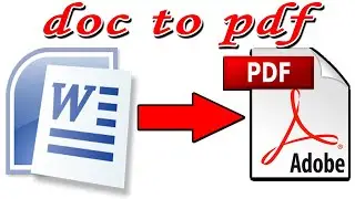 How to Convert MS Word file into pdf (doc to pdf)