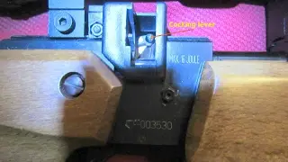 The Air Arms S200 10 shot magazine indexing lever showing how it rotates the magazine