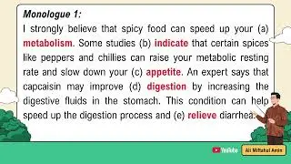 SPICY FOOD 1 -  ANALYTICAL EXPOSITITION - HEALTHY LIFESTYLE - LISTENING PRACTICE