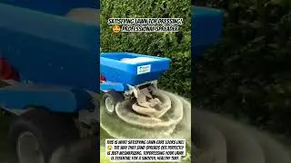 Satisfying Lawn Top Dressing! 🤩 Professional Spreader #shorts