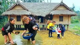 Single mom harvests fresh vegetables to support family | Peaceful rural life