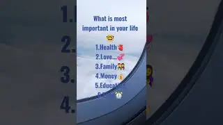 what is most important for you.... comment⬇️😃🎶.... #🫀/💕/👨&zwj;👩&zwj;👦&zwj;👦/💰/📚/⏰️.......