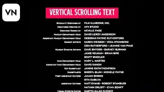 How to make vertical scrolling text on vn video editor