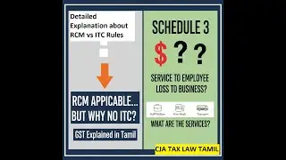 RCM Apply ஆகுது&hellip; ஆனா ITC கிடைக்காதது ஏன் |Why ITC is not available for RCM?| BUSINESS