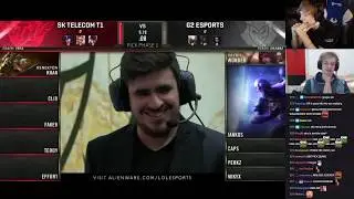 LS and Nemesis commentate SKT vs G2 - Game 1 - Semi-finals, Worlds 2019