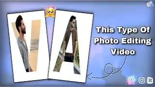 Name text Photo Editing | Effect In Picsart Tutorial Picsart 2025 Letter Portrait | Pro Editing In