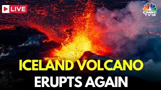 LIVE: Iceland Volcano Erupts Again, 6th Outbreak Since 2021 | Iceland News | Valcano News | IN18L