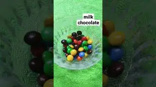 filling the bowl with m&m's milk chocolate #shorts #asmr #sound