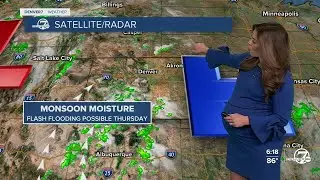 Warm with isolated storms in Denver; heavy rain in mountains Thursday
