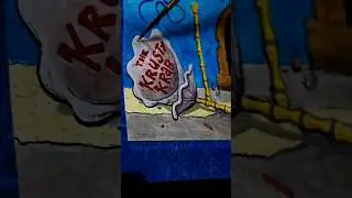 Drawing the Krusty Krab&hellip; ABANDONED! #spongebob #krustykrab #drawing #painting #abandoned #cartoons