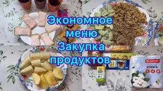 Экономное меню на семью , закупка продуктов #экономноеменю #ппменю #экономноеменюнанеделю 