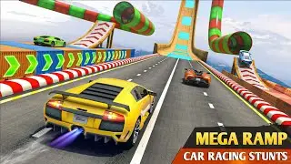 Mega Ramp Car Stunt  Impossible Ramp Car Stunt Driving   Android GamePlay #1