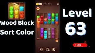 Wood Block Sort Color Level 63 Walkthrough 🧱🎨 | Relaxing Puzzle Game | Go Answer