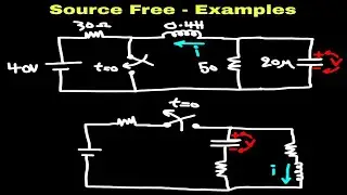 Circuit Analysis: Solving some Examples about Source Free - RLC Circuit - | Kurdish |