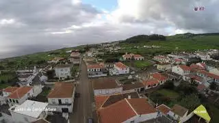 Vista aérea do centro santa barbara-ilha Terceira-Açores (22Janeiro2020)