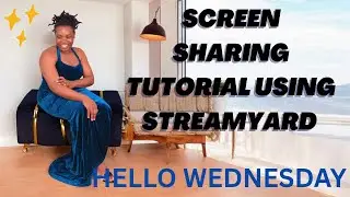 Testing screen sharing using stream yard