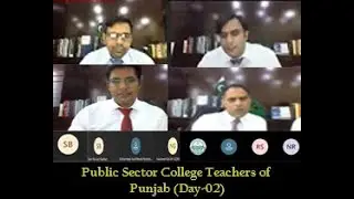 Training Day-02 Online Training on Capacity Building for Public Sector College Teachers of Punjab