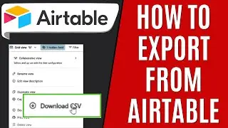 How to Export From Airtable [Quick Guide]