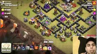 Clash Of Clans TH9 MAX GOWIPE w Max Witches Attack