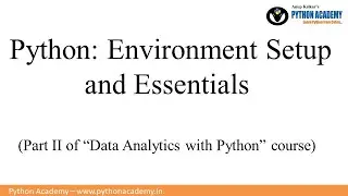 02 | DAP | Python Environment Setup and Essentials