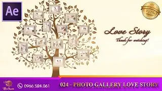 Free Project ✅ | 024 - Photo Gallery Love Story | After Effects Project