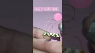 aretes miyuki, brick stitch, #bisuteria #miyuki #tutorial