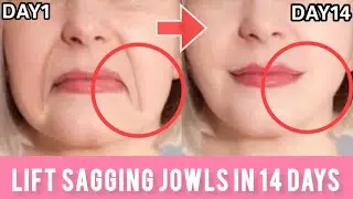Lift Sagging Jowls and Reduce Laugh Lines / Face Exercise To TIGHTEN AND LIFT FACE /FACE LIFTING