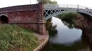 Powick Bridge Worcester UK site of the famous battle of Worcester
