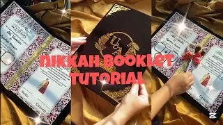 Nikkah series Part 1 | Nikkah booklet tutorial video 