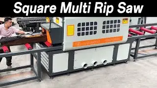 ZZCHRYSO Square Wood Multiple Rip Saw Cutting Machine Testing For Kenya Customer