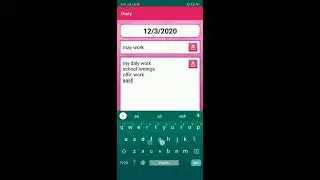 Personal diary with lock